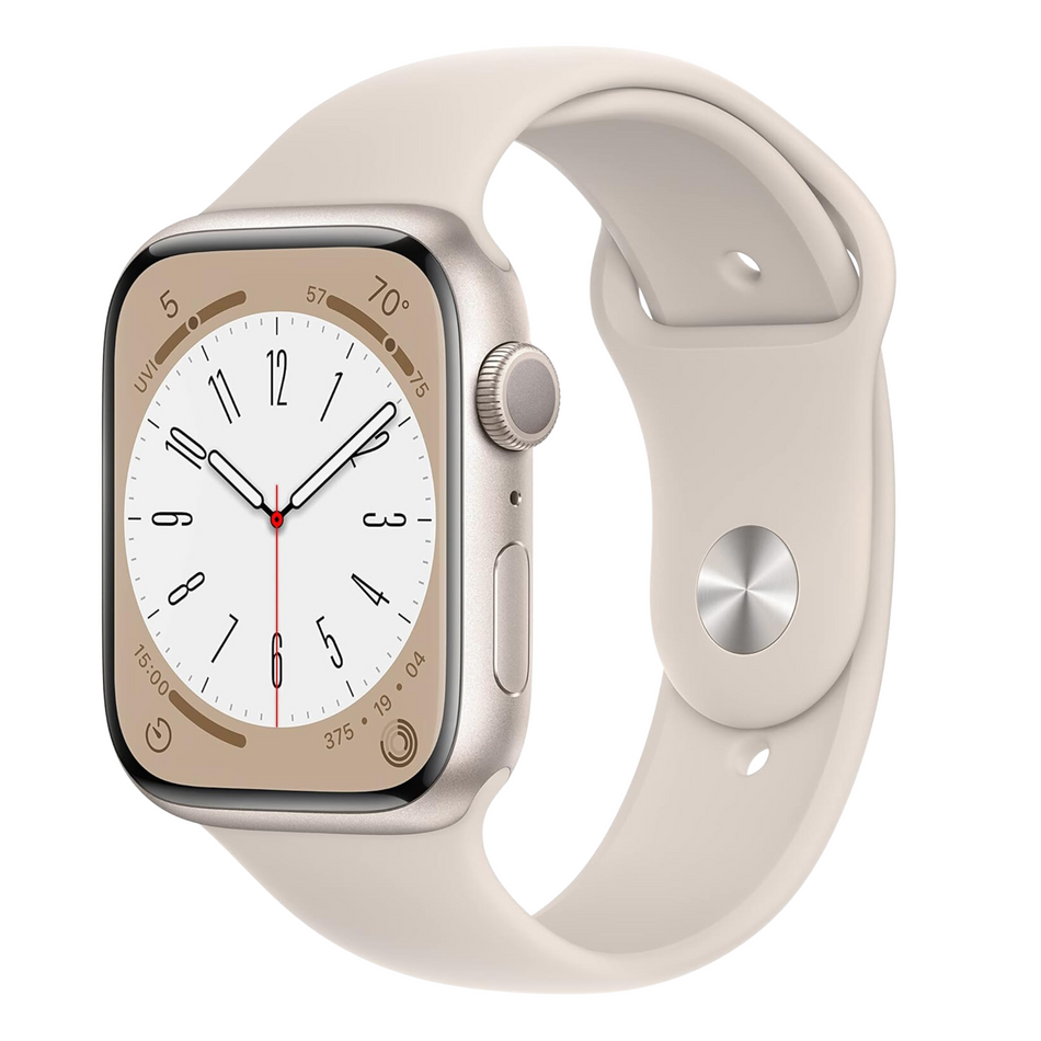 Apple Watch Series 9 (41mm, Starlight Aluminium with Starlight Sports Band, GPS) - Pre Owned / 3 Month Warranty