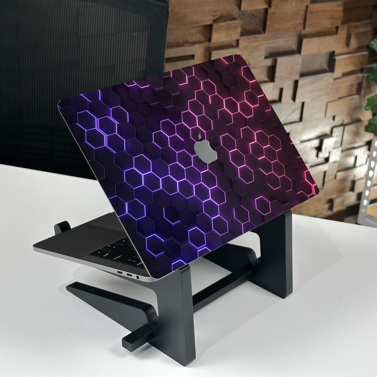 Neon Matrix MacBook Skin