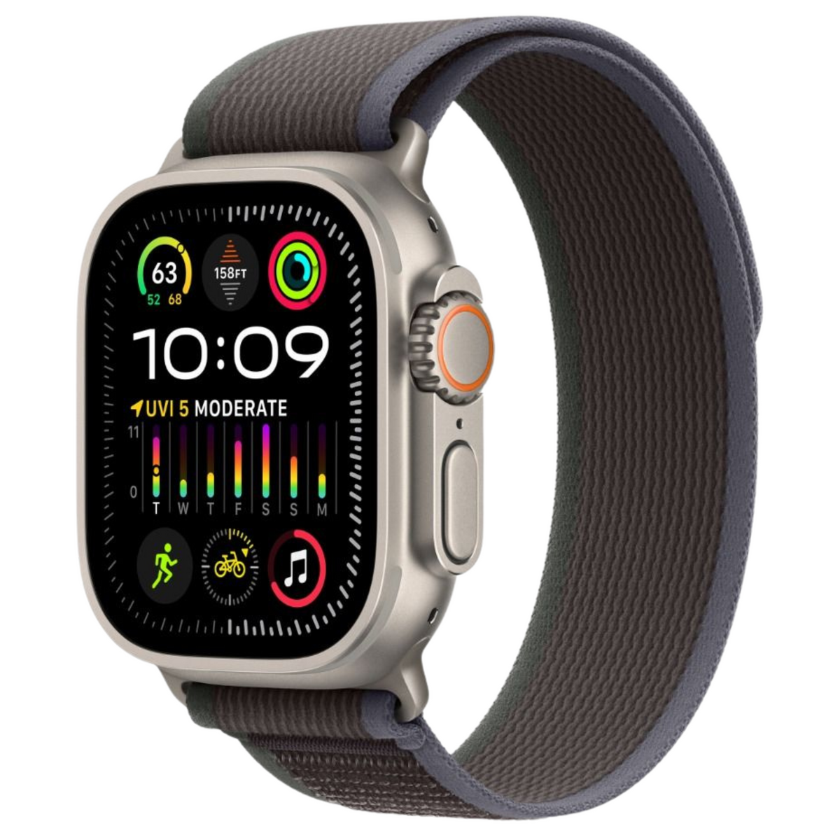 2022 Apple Watch Ultra 2 (49mm, Titanium with Blue/Black Trail Loop, GPS & Cellular) - Pre Owned / 3 Month Warranty - Mac Shack