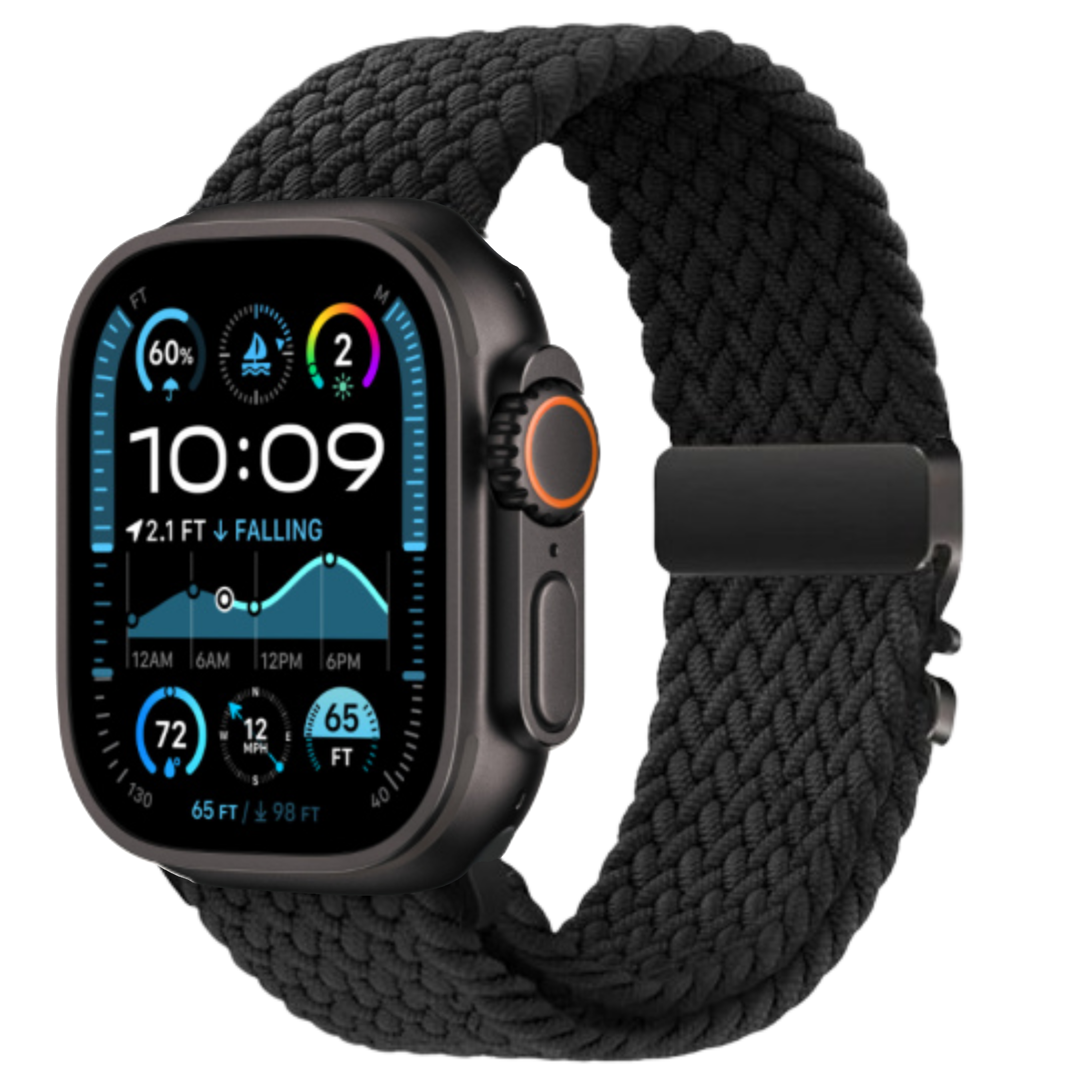 Apple Watch Ultra 2 (49mm, Black Titanium with Black Nylon Sport Strap, GPS & Cellular) - Pre Owned / Apple Limited Warranty - Mac Shack