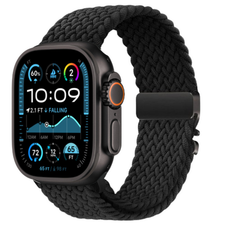 Apple Watch Ultra 2 (49mm, Black Titanium with Black Nylon Sport Strap, GPS & Cellular) - Pre Owned / Apple Limited Warranty - Mac Shack