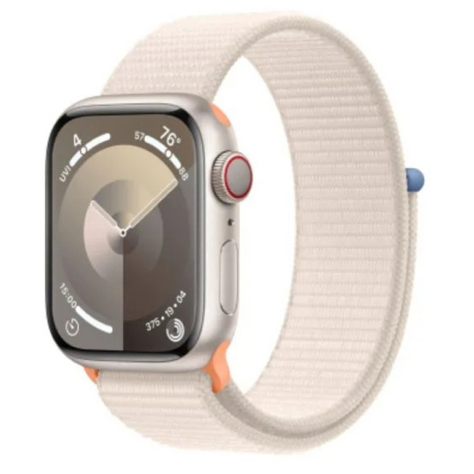 Apple Watch Series 9 (41mm, Starlight Aluminium with Starlight Sports Loop, GPS & Cellular) - Pre Owned / 3 Month Warranty - Mac Shack