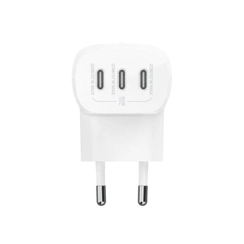 Belkin 3-in-1 67W Type-C Wall Charger with Type-C Male to Male Cable 2m