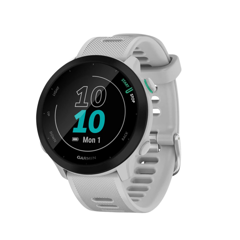 Garmin Forerunner® 55 (26mm, White with White Band) - Pre Owned / 3 Month Warranty