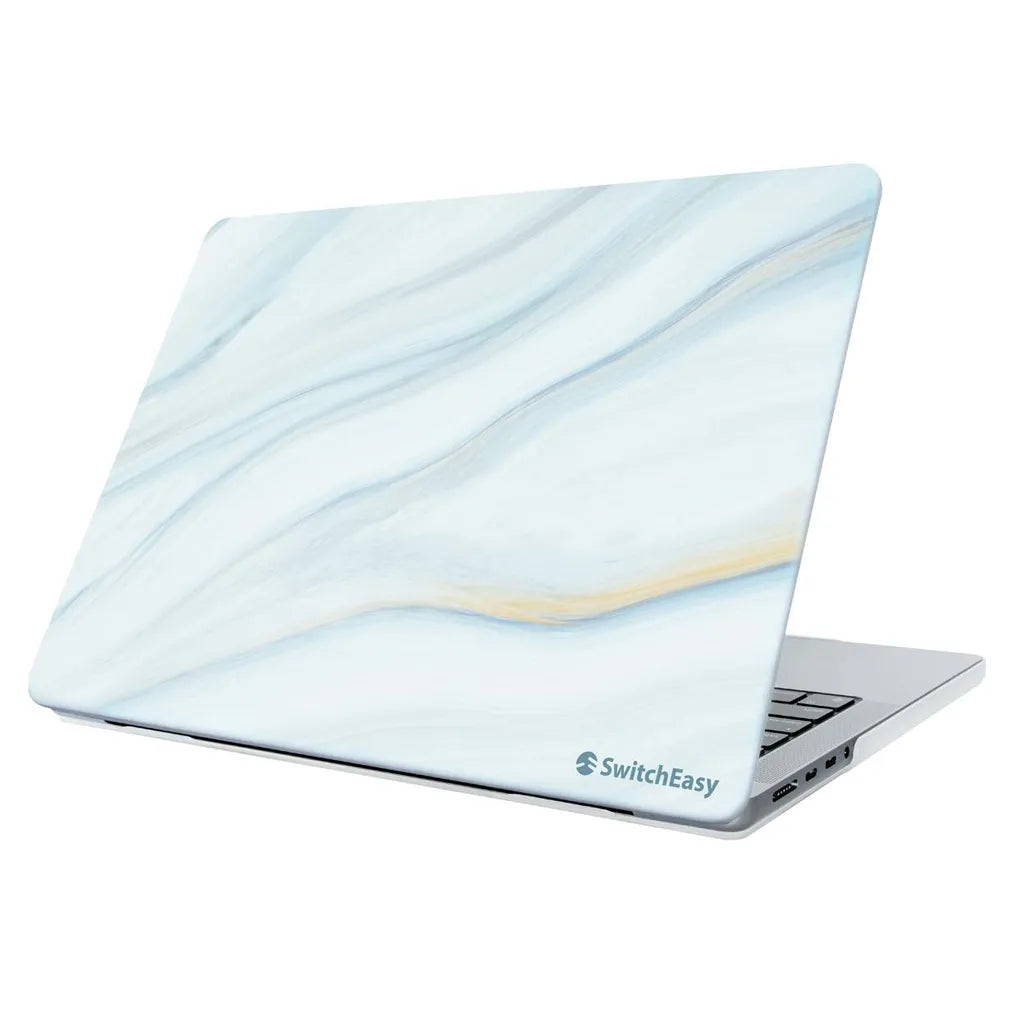 SwitchEasy Marble Hard Shell case for MacBook Pro 14" (2021) - Cloudy White - Mac Shack