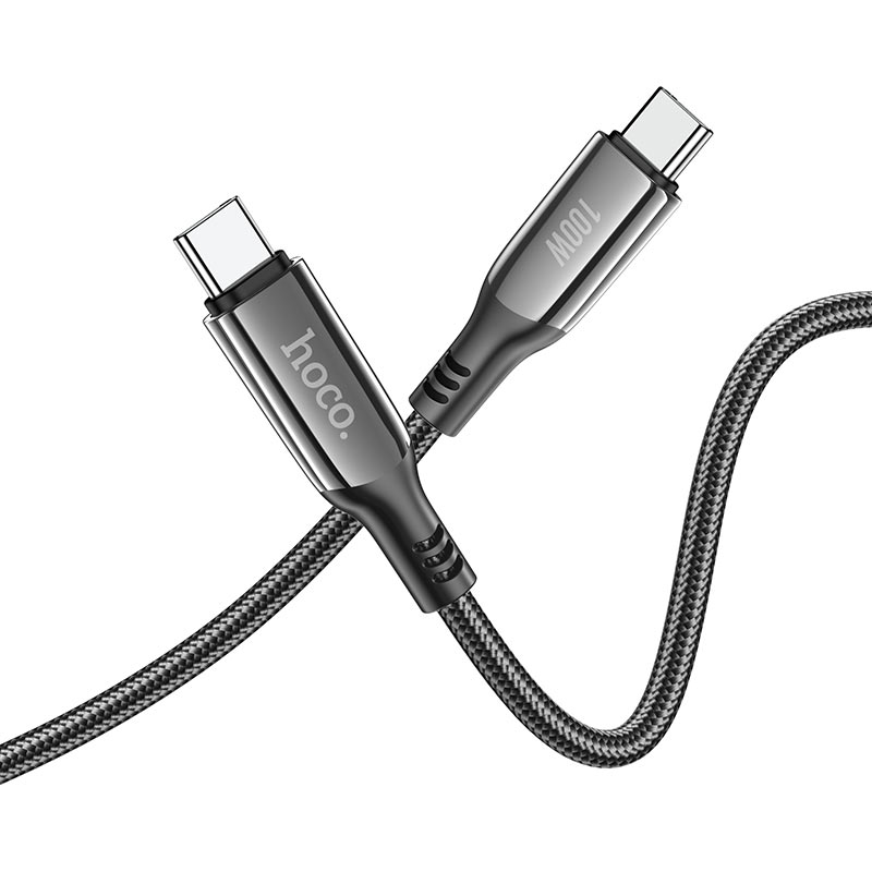 Hoco Type-C to Type-C Cable “S51 Extreme” 100W charging data sync - Black - Mac Shack