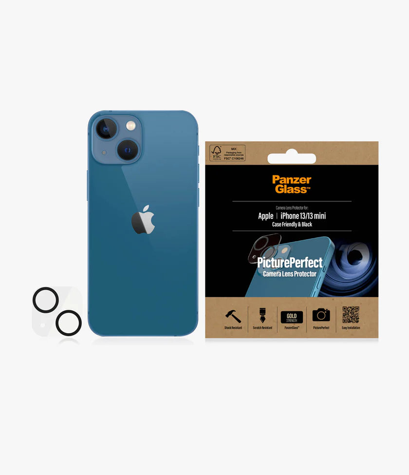 PanzerGlass™ Picture Perfect Camera Lens Protector Apple iPhone 13/13 Mini - Black - Mac Shack