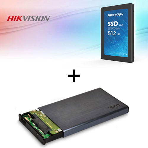 512GB Hikvision External SSD Drive with USB Enclosure - Black - Mac Shack