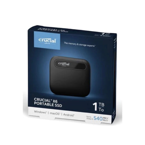 Crucial X6 Portable SSD Hard Drive (1TB) - Mac Shack